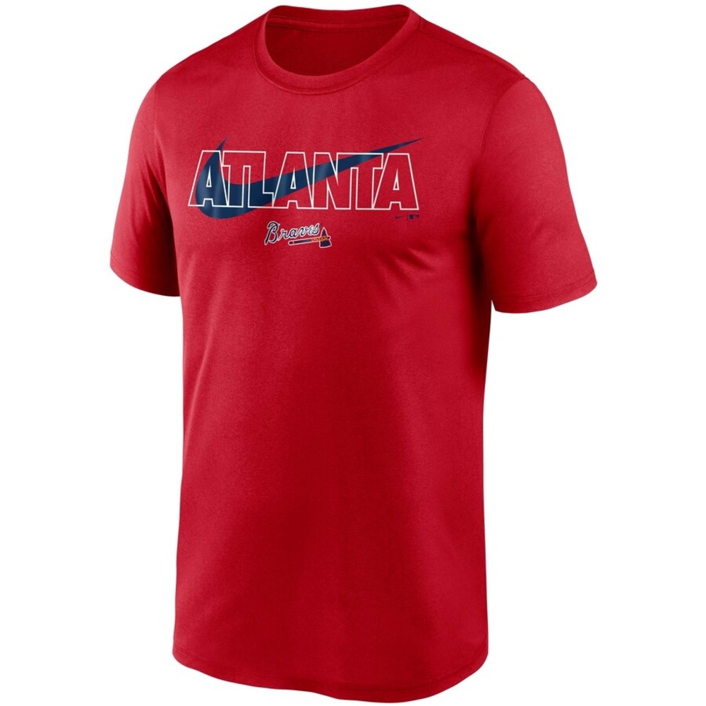 Nike (XL) Atlanta Braves Red City Swoosh Legend Performance T-Shirt